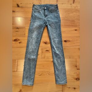 H&M &Denim Gray Acid Wash Women's Skinny Jeans Size 27/30